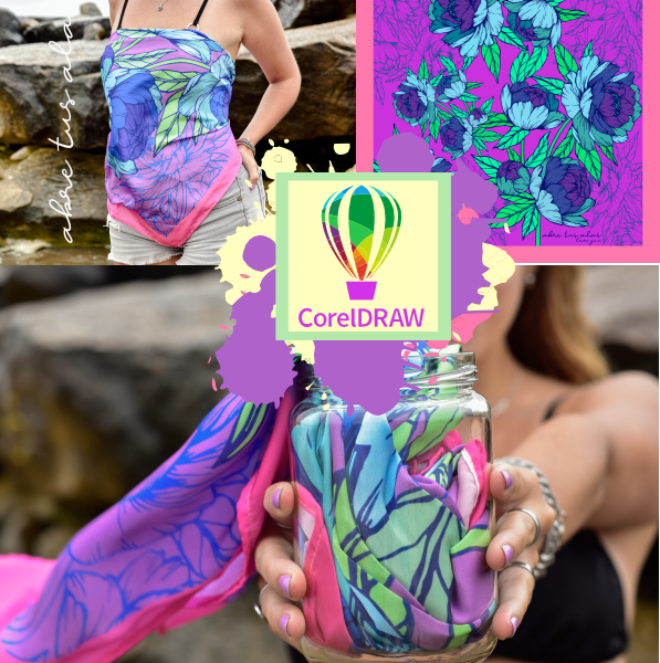 CURSO DE COREL DRAW / Diseño de Estampados para Pañuelos y Pareos